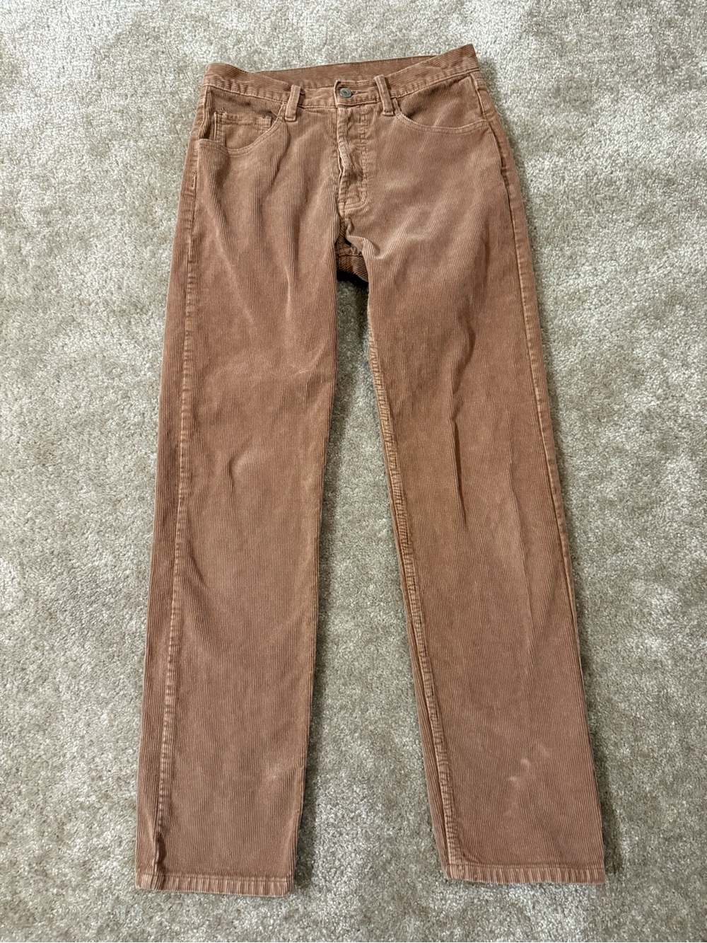 J. Galt Urban Outfitters Women’s Straight-Leg Corduroy Pants in Chestnut Brown